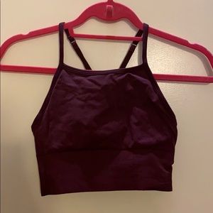 Long line sports bra/crop tank